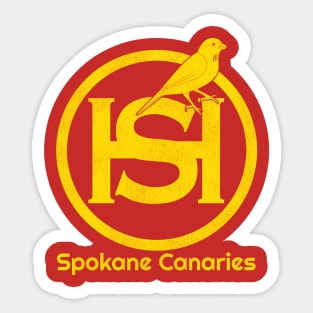 Defunct Spokane Canaries Hockey Team Sticker